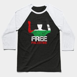 Free Palestine - Palestinian Flag On Palestinian Citizen Baseball T-Shirt